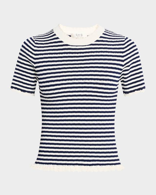 Addy Stripe Knit Tee